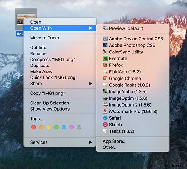 วิธีเปิดไฟล์ในแอพต่างๆ บน Mac ของคุณ 