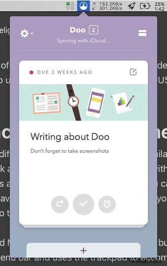Doo – แอพเตือนความจำที่สนุกและน่าพอใจสำหรับ Mac และ iOS 