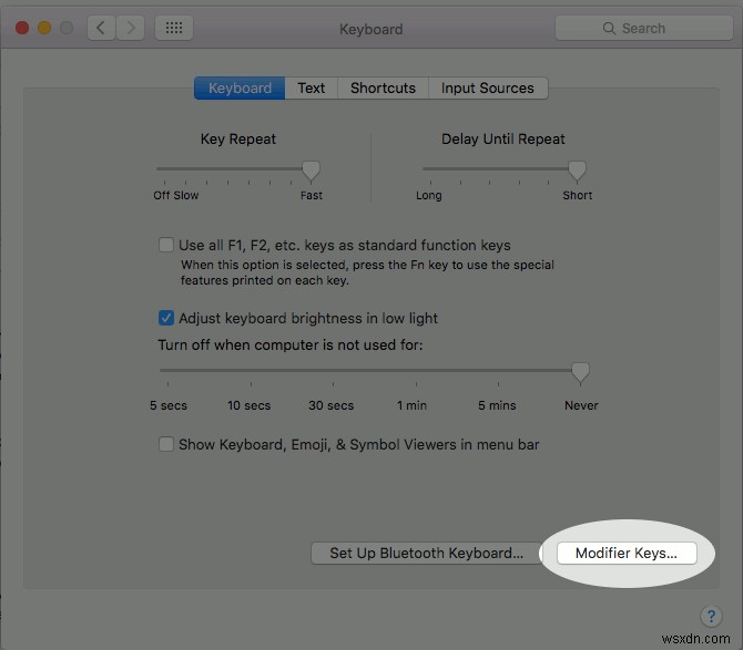 วิธีสลับปุ่มควบคุมและปุ่มคำสั่งใน Mac OS X 