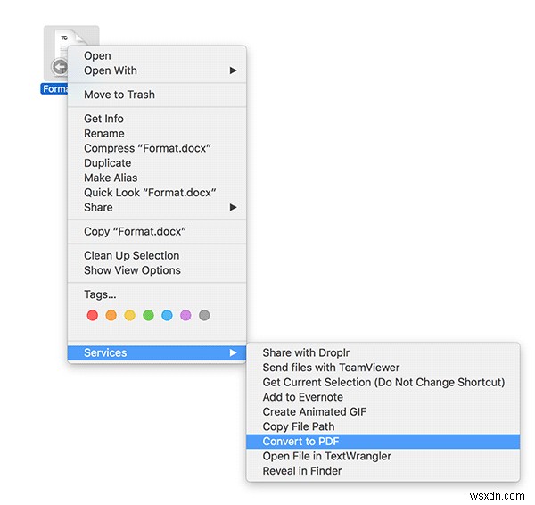 วิธีแปลงไฟล์ DOCX เป็น PDF ใน Mac OS X อย่างง่ายดาย 