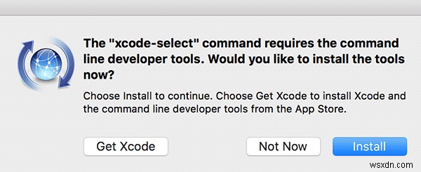 วิธีการติดตั้งเครื่องมือบรรทัดคำสั่งโดยไม่ใช้ Xcode บน Mac ของคุณ 