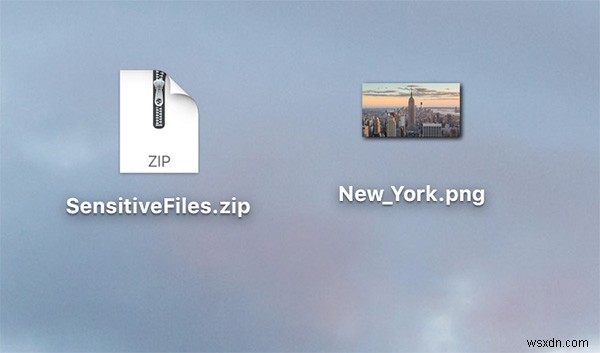 วิธีซ่อนไฟล์ ZIP ในไฟล์รูปภาพบน Mac 