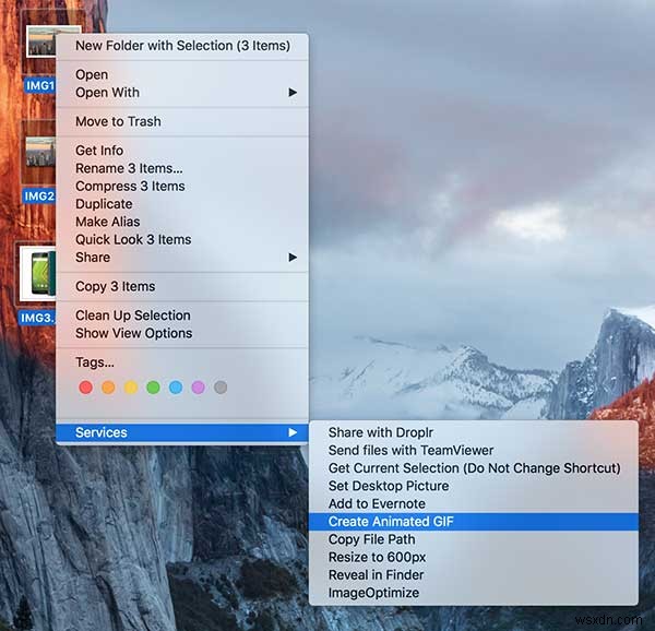 วิธีสร้าง GIF แบบเคลื่อนไหวด้วยการคลิกขวาบน Mac ของคุณ 