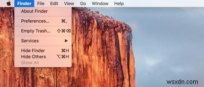 วิธีซ่อนแถบเมนูใน OS X El Capitan 