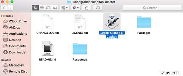 วิธีเปลี่ยนแบบอักษรเริ่มต้นเป็น Lucida Grande ใน OS X El Capitan 