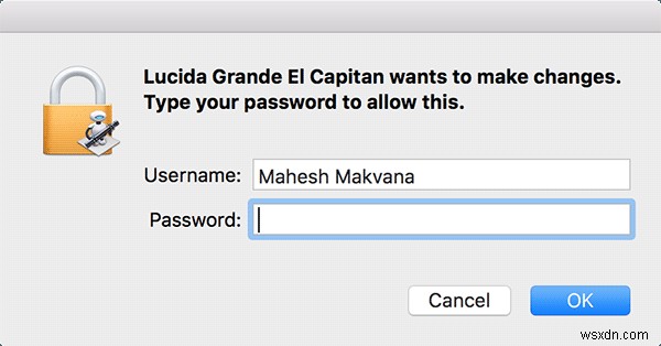 วิธีเปลี่ยนแบบอักษรเริ่มต้นเป็น Lucida Grande ใน OS X El Capitan 