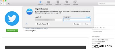 วิธีเลี่ยงรหัสผ่านเมื่อดาวน์โหลดแอปฟรีจาก Mac App Store 