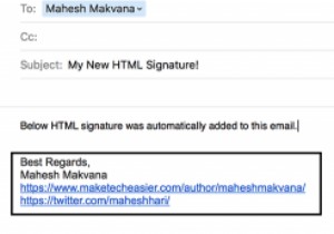 วิธีสร้างลายเซ็น HTML ใน Mail สำหรับ OS X 