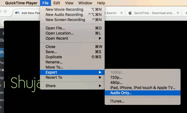 ใช้ QuickTime เพื่อแยกเสียงจากไฟล์วิดีโอใน Mac อย่างง่ายดาย [เคล็ดลับด่วน] 