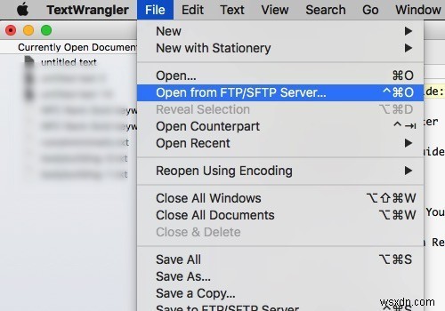 TextWrangler:โปรแกรมแก้ไขข้อความ Mac อย่างง่ายบนเตียรอยด์ 