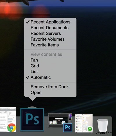 วิธีเพิ่มรายการล่าสุดลงใน Dock ใน OS X 