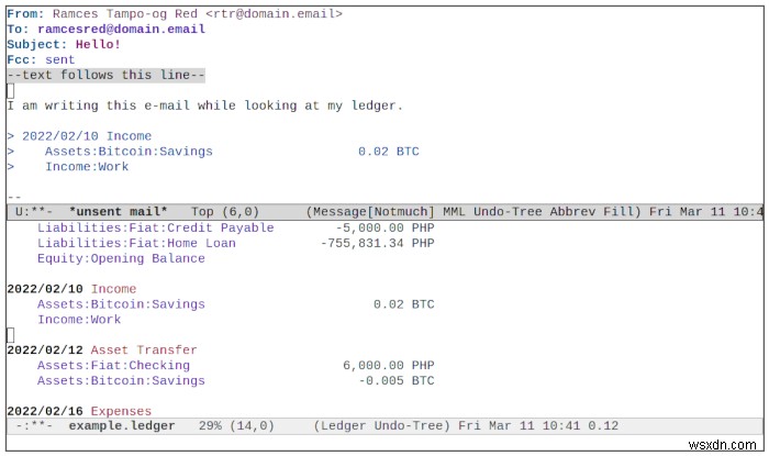 วิธีจัดการการเงินของคุณด้วยโหมดบัญชีแยกประเภทใน Emacs 