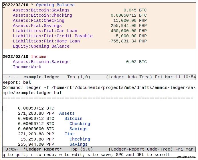 วิธีจัดการการเงินของคุณด้วยโหมดบัญชีแยกประเภทใน Emacs 