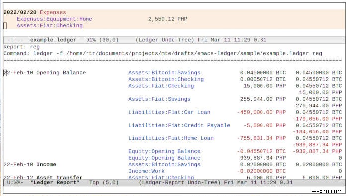 วิธีจัดการการเงินของคุณด้วยโหมดบัญชีแยกประเภทใน Emacs 