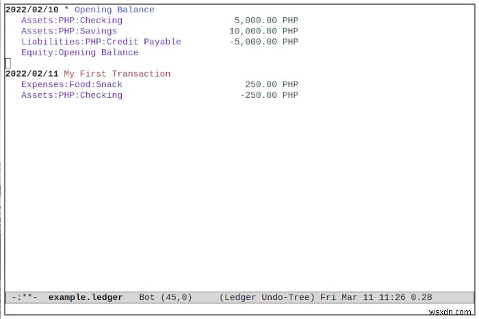 วิธีจัดการการเงินของคุณด้วยโหมดบัญชีแยกประเภทใน Emacs 