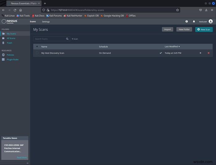 วิธีใช้ Nessus Vulnerability Scanner บน Linux 