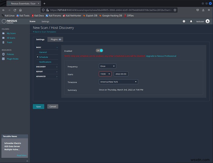 วิธีใช้ Nessus Vulnerability Scanner บน Linux 