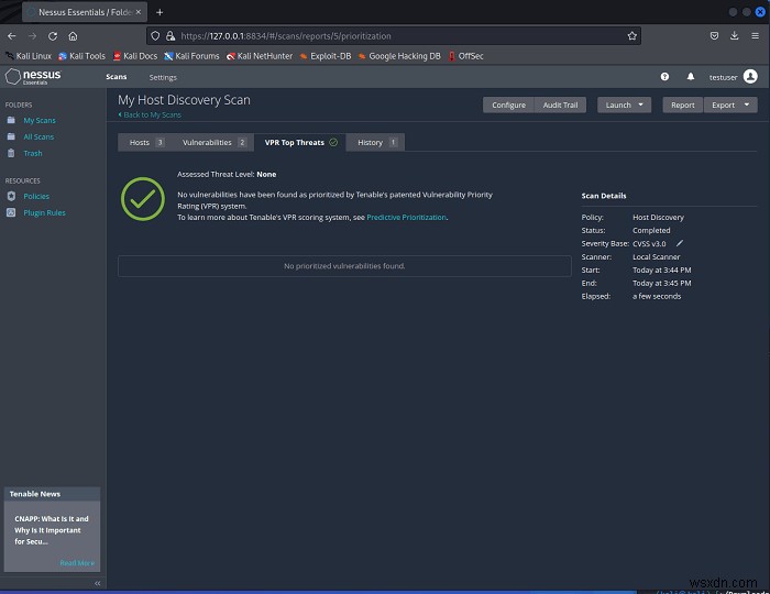 วิธีใช้ Nessus Vulnerability Scanner บน Linux 