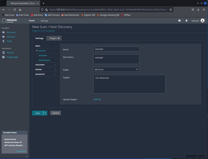 วิธีใช้ Nessus Vulnerability Scanner บน Linux 