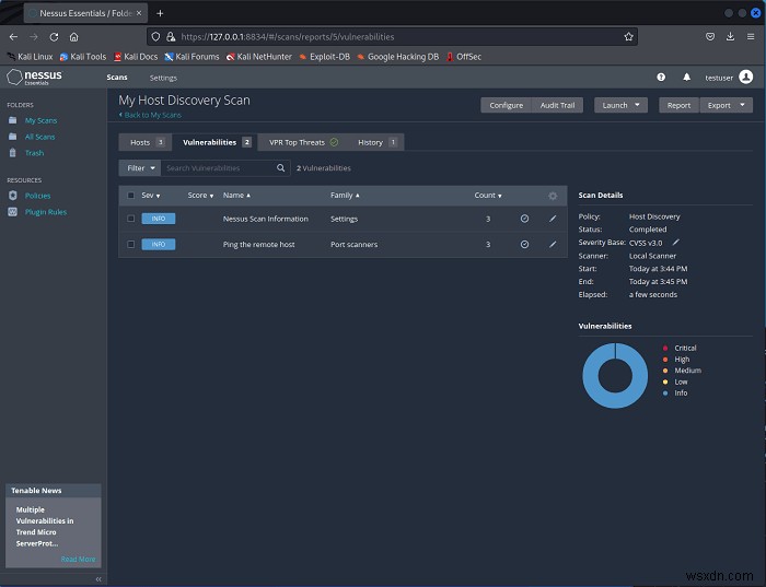 วิธีใช้ Nessus Vulnerability Scanner บน Linux 