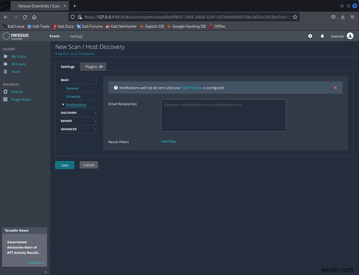 วิธีใช้ Nessus Vulnerability Scanner บน Linux 