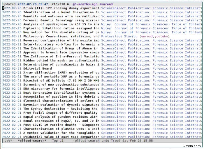 วิธีใช้ Emacs สำหรับ RSS กับ Elfeed 