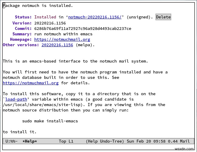 วิธีใช้อีเมลภายใน Emacs 