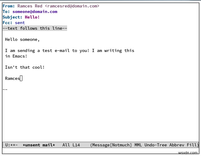 วิธีใช้อีเมลภายใน Emacs 