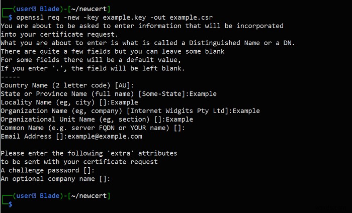 วิธีสร้างใบรับรอง SSL บน Linux โดยใช้ OpenSSL 