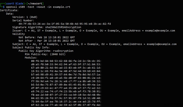 วิธีสร้างใบรับรอง SSL บน Linux โดยใช้ OpenSSL 