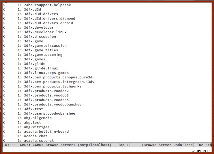 วิธีใช้ Emacs เป็นโปรแกรมอ่าน USENET ด้วย Gnus 