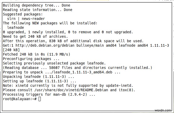 วิธีการตั้งค่า Leafnode เป็นเซิร์ฟเวอร์ USENET ออฟไลน์ 