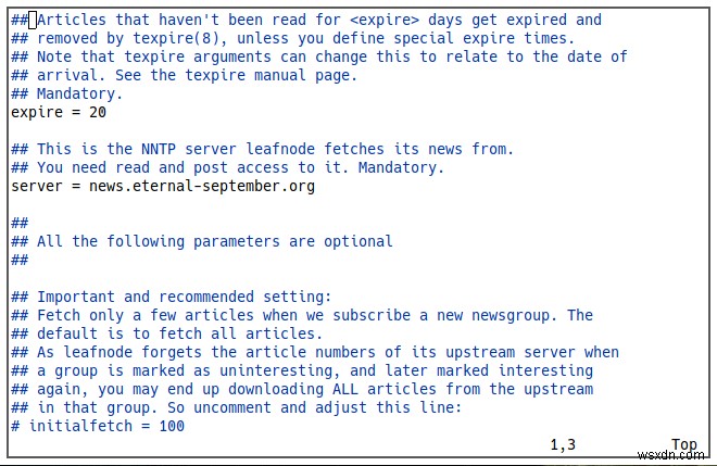 วิธีการตั้งค่า Leafnode เป็นเซิร์ฟเวอร์ USENET ออฟไลน์ 