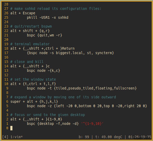 วิธีการติดตั้งและกำหนดค่า bspwm ใน Linux 