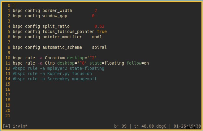 วิธีการติดตั้งและกำหนดค่า bspwm ใน Linux 