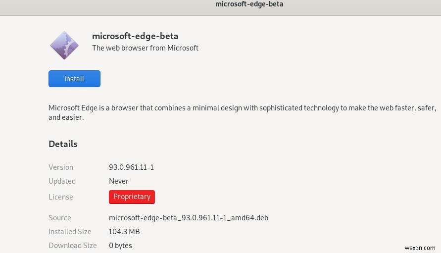 วิธีการติดตั้ง Microsoft Edge บน Linux 