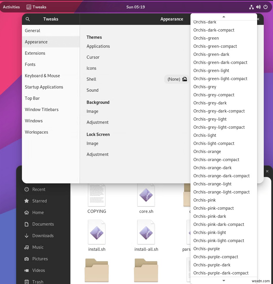 7 ธีม Gnome Shell ที่ดูดี 