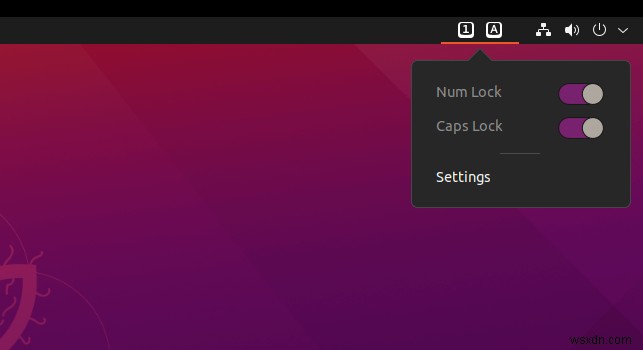 วิธีเปิดใช้งาน Caps Lock Key Indicator ใน Ubuntu 