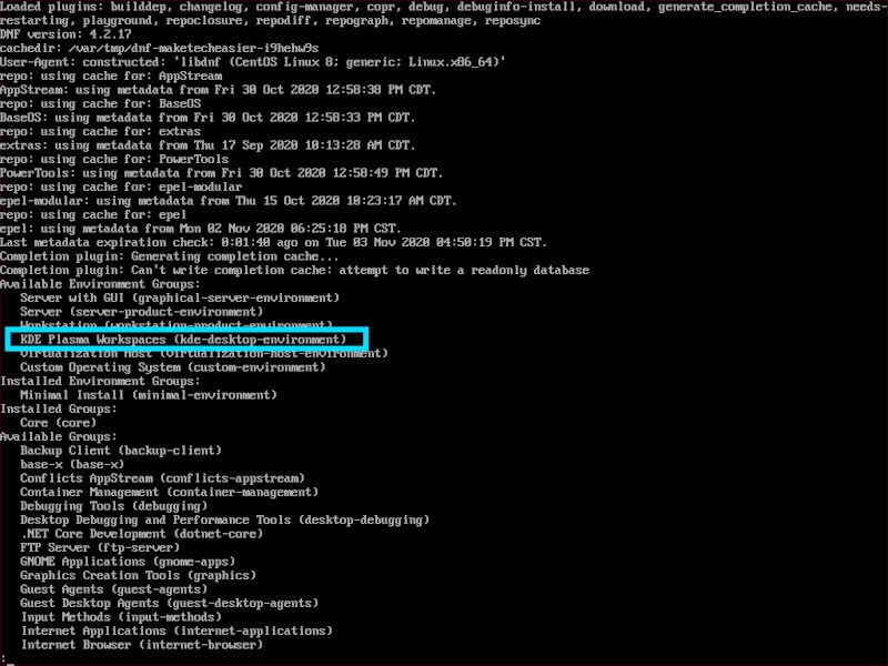 วิธีการติดตั้ง KDE Plasma Desktop บน CentOS 8 