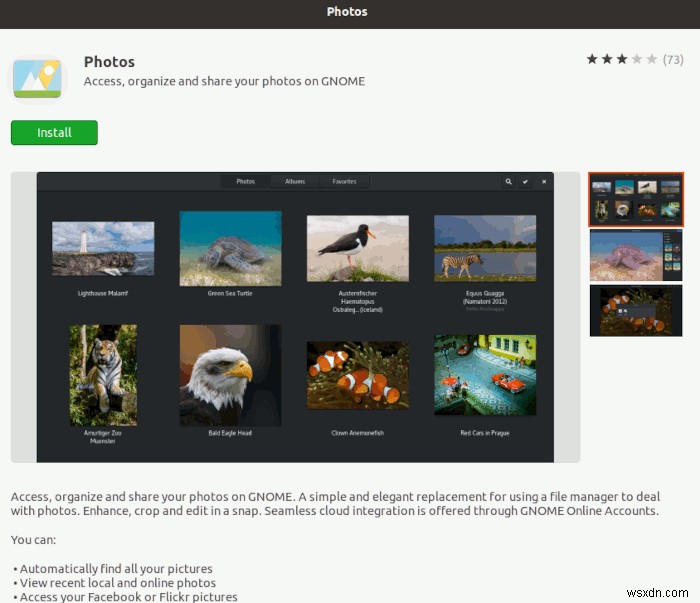 วิธีจัดระเบียบและแบ่งปันรูปภาพของคุณด้วย Gnome Photos 