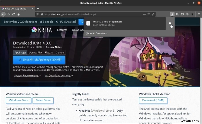 วิธีการติดตั้ง Krita เวอร์ชันล่าสุดใน Ubuntu 