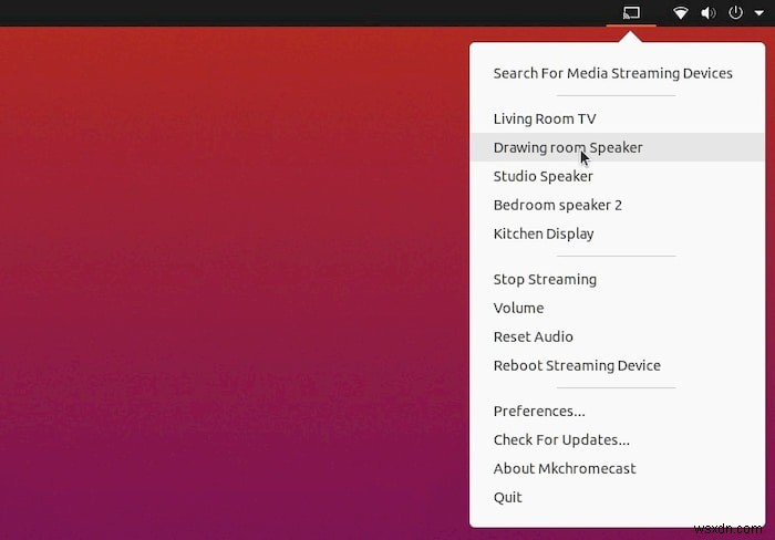 วิธีการสตรีมเสียงจาก Linux ไปยัง Chromecast และ Google Home 