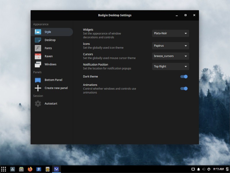 Budgie Desktop Review:เดสก์ท็อปที่สวยงามที่ดูเหมือน Gnome 