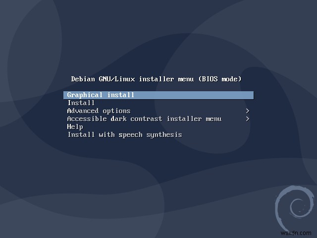 วิธีการติดตั้ง Debian ผ่านอินเทอร์เน็ต 