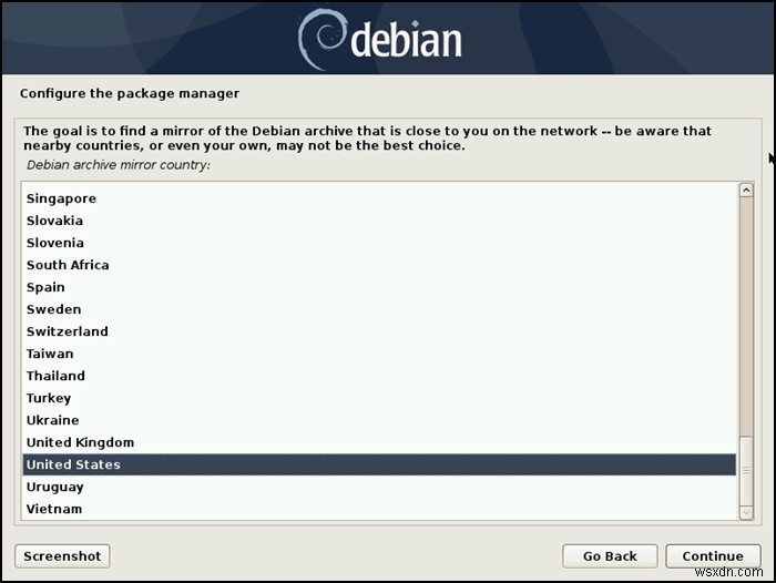 วิธีการติดตั้ง Debian ผ่านอินเทอร์เน็ต 