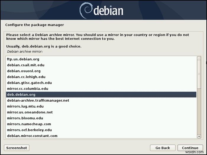 วิธีการติดตั้ง Debian ผ่านอินเทอร์เน็ต 