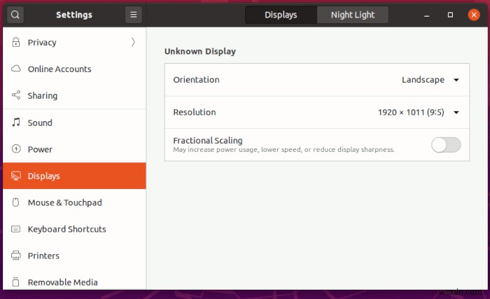 วิธีเปิดใช้งานการปรับขนาดเศษส่วนใน Ubuntu 20.04 