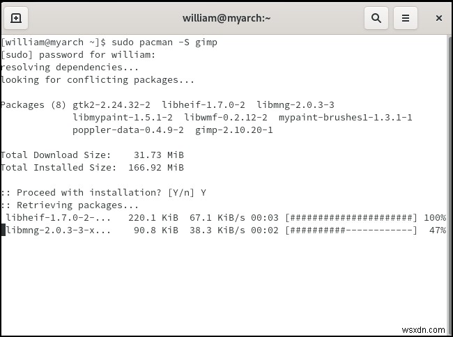 การเรียนรู้ Pacman สำหรับ Arch Linux 