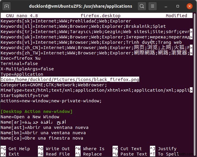 วิธีเปลี่ยนไอคอนแอปพลิเคชันของคุณจาก Terminal ใน Linux 