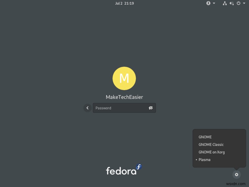 วิธีสลับสภาพแวดล้อมเดสก์ท็อปใน Fedora 